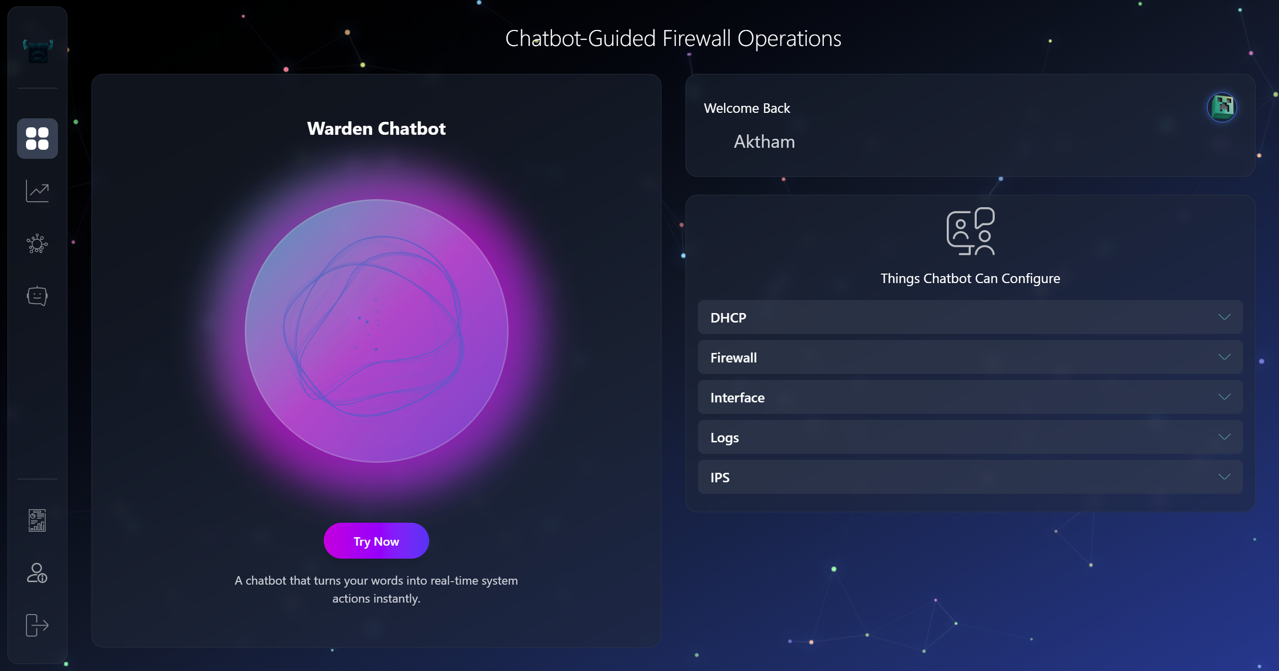 Warden Chatbot Home